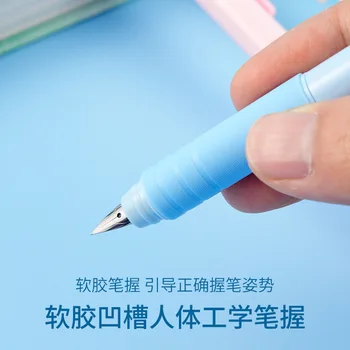  Перьевая ручка выдвижного типа Сверхтонкие чернильные ручки 0,38 мм Перьевая ручка для канцелярских принадлежностей Школьные принадлежности 03987