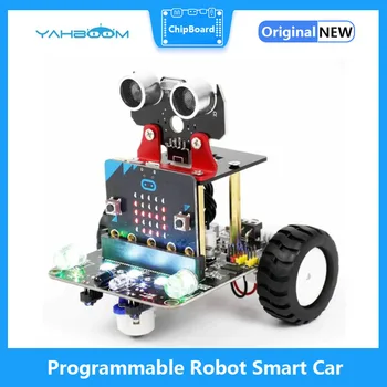  Симпатичный красочный программируемый робот Smart Car для детей, обучающийся кодированию, приложение IR Control, совместимое с Microbit V2