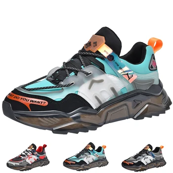  Мужская обувь 2023, Уличная спортивная обувь, легкие кроссовки на шнуровке, Дышащая обувь для бега, мужская спортивная обувь для тренировок