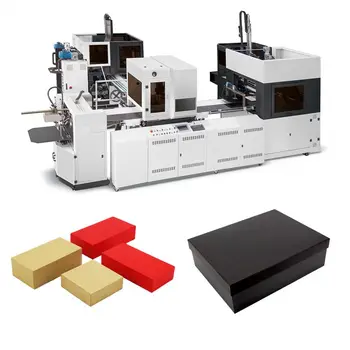  Автоматические коробки Бумага для небольших машин Для производства картона Оборудование для подачи обуви Машина для изготовления жестких коробок с квадратным углом