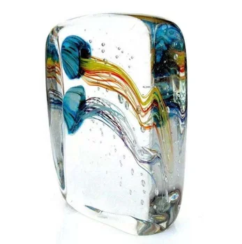  Художественная поделка из Муранского стекла ручной работы для украшения дома Художественная Стеклянная Медуза Разноцветная