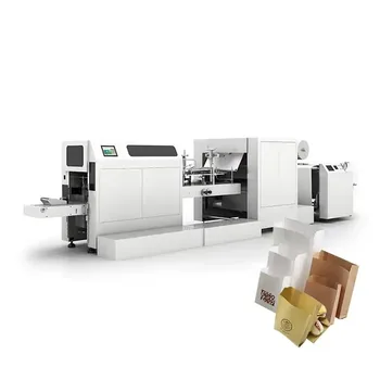  Автоматическая машина для изготовления бумажных пакетов Машина для производства бумажных пакетов с плоской ручкой Машина для изготовления бумажных пакетов Низкая цена