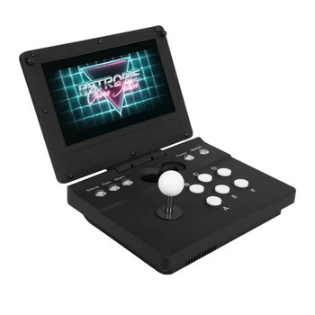  10-дюймовая портативная складная игровая консоль с джойстиком, экраном, 7 14 19, пандора для ноутбука с