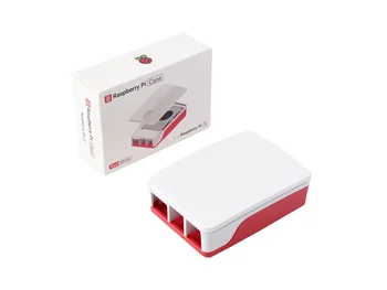  Официальный чехол Raspberry Pi для Raspberry Pi 5, встроенный вентилятор охлаждения, красно-белый цвет Подходит для Raspberry Pi 5