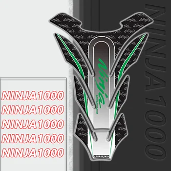  Для Ninja1000 Ninja250 NINJA 250 1000 1000SX Наклейка на масляный бак мотоцикла Fishbone 3D Гелевая накладка на Топливный бак Защитные наклейки Термоаппликация