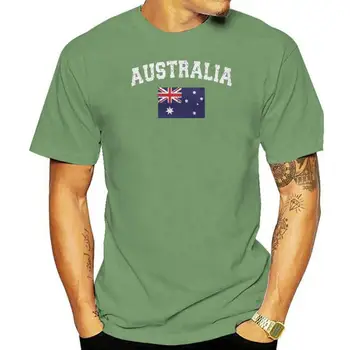  Футболка Distressed Australia Soccer Flag - национальная гордость Australian Juniors
