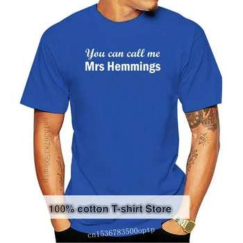  Новая мужская футболка You can call me Mrs. Hemmings - Luke - 10 цветов - Мужская Уникальная хлопковая футболка С круглым вырезом И короткими рукавами S-XXL