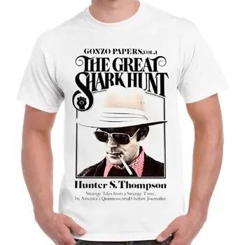  Футболка в стиле ретро Hunter S Thompson The Great Shark Hunt 1167