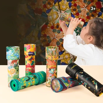  Milu Kaleidoscope Детская игрушка-головоломка для девочек, материал ручной работы, телескоп, Аксессуары для украшения дома, Ностальгия