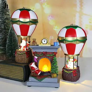  1шт Снеговик Санта Клаус Воздушный шар Рождественские светодиодные украшения Рождественские Подарки для детей Рождественское украшение для дома и спальни