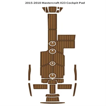  2015-2018 Mastercraft X23 Коврик Для Кокпита Лодки EVA Foam Палубный Коврик Из Искусственного Тика EVA Boat Морской Настил Подложки Клейкий Коврик Для Пола