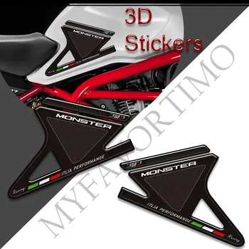  Для Ducati Monster 797 комплект газомоторного топлива, защита колена, накладка на бак, ручки, 3D наклейки на бак мотоцикла, отличительные знаки