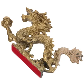  Статуя китайского дракона Латунная статуэтка дракона китайского Зодиака