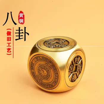  Маленькое медное украшение в китайском стиле, декомпрессионная медная монета, украшение для культурного и развлекательного транспорта