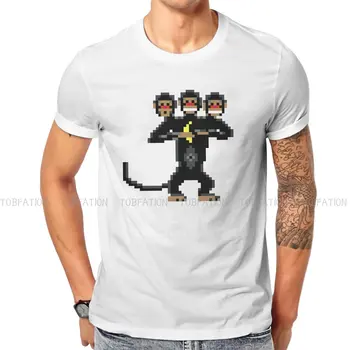  Monkey Island Game ЛеЧак Элейн Гайбраш Мужская футболка С Тремя Головами Индивидуальность Полиэстеровая Футболка Графическая Уличная Одежда Хипстер