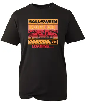 Режим Хэллоуина на футболке Ужасный праздничный топ со страшным призраком Boo Nightmare