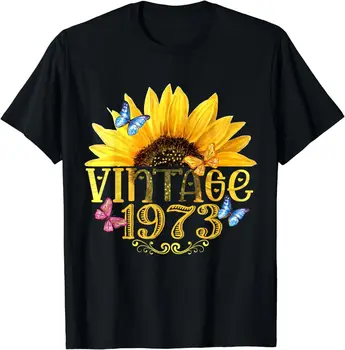  НОВАЯ футболка Best Made In 1973 50th Birthday Flower 50 Years Old для вечеринки в честь Дня рождения, S-3XL