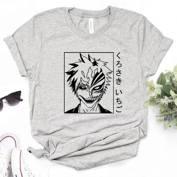  Женская футболка Bleach с графическим рисунком, дизайнерская одежда из аниме y2k