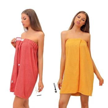  Женская юбка для ванной из микрофибры Впитывает воду И быстросохнущее бандо, можно носить халаты, пляжные полотенца, полотенца для домашней бани и сауны