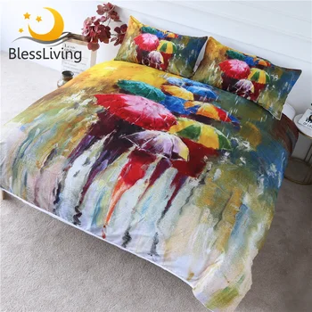  Комплект постельного белья BlessLiving с цветным зонтиком 