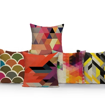  Креативные чехлы для подушек с скандинавской геометрией, современное абстрактное искусство, декоративные подушки, чехлы для автомобильных сидений, кровати, дивана, чехлы для подушек