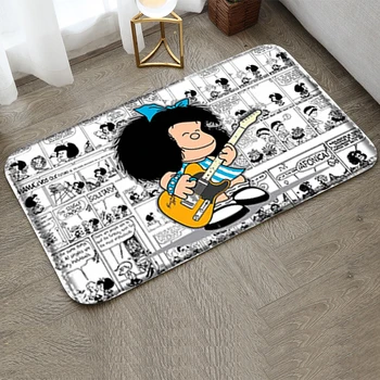  Mafalda Коврик для Ног Милые Кухонные Коврики для Пола Балкон Коврик Для Ванной Комнаты Ковер Для Ванной Комнаты Входная Дверь Дома Добро Пожаловать Домой Нескользящий