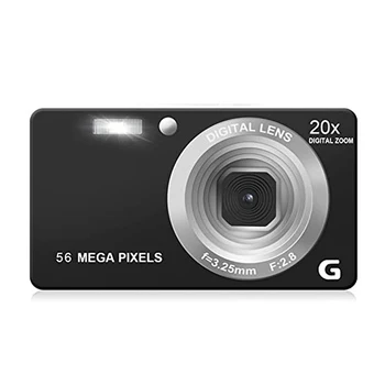  2024 HD Цифровая Видеокамера 2,7-Дюймовая ЖК-Дорожная Портативная Камера для Tiktok 4K 56MP Anti-Shake для Фотосъемки Видео Переносная