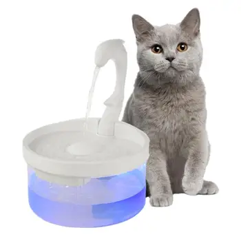 Дозатор Фильтра Для Воды Pet Cat LED Light С Электрическим Приводом Автоматический Питьевой Фонтанчик Для Кошек Собак Поилка Чаша Ультра Тихий Новый