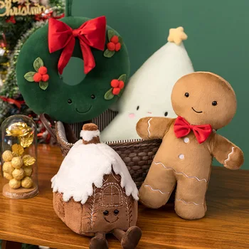  Мягкая Рождественская декоративная подушка, плюшевая кукла 