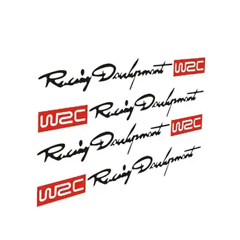  4 шт. Наклейки на ручки автомобиля в полоску WRC Rally Racing Автомобильные наклейки виниловые для Skoda Octavia A2 A5 A7 Fabia Rapid Superb