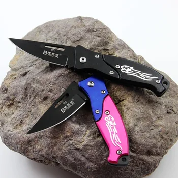  Складной нож из нержавеющей стали BSD970 черного цвета, для самообороны на открытом воздухе, многофункциональный нож для выживания в кемпинге