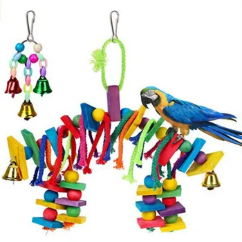  Игрушка для укуса попугая, птичка со смайликом, простой набор из 2 предметов