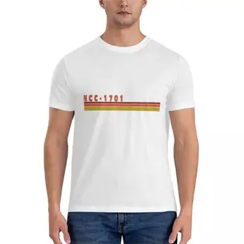  мужская хлопчатобумажная футболка в стиле ретро NCC-1701, классическая футболка, мужские однотонные футболки, мужская черная футболка