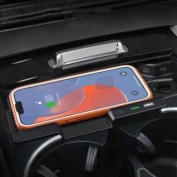  15 Вт Автомобильное QI беспроводное зарядное устройство для телефона быстрое зарядное устройство панель зарядного устройства для Mercedes Benz GLE W167 C67 GLS X167 2020-2023