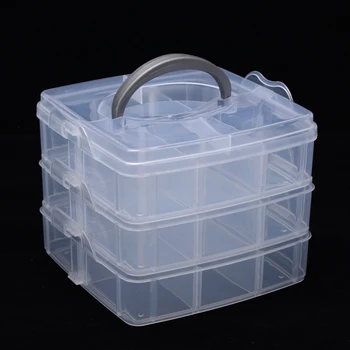  Простота Прозрачная коробка для хранения ювелирных изделий коробка для отделки большой емкости ожерелье кольцо серьги-гвоздики коробка для хранения ювелирных изделий шкатулка
