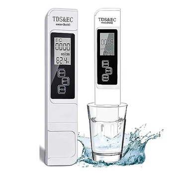  Цифровой тестер воды 3-В-1 TDS Meter 0-999Ppm PPM для гидропоники, питьевой воды