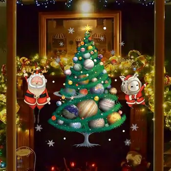  Наклейки на стены в виде Рождественской елки Наклейки на стены в виде Рождественской елки Традиционные настенные росписи в виде Рождественской елки Наклейки для гостиной Кафе