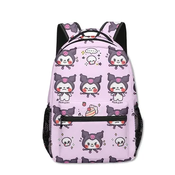  Детский и милый рюкзак из аниме Санрио Куроми с принтом периферийных устройств, мультяшная школьная сумка для учащихся начальной и средней школы