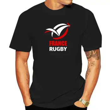  Мужская футболка FRANCE RUGBY Fan, любитель регби и спорта, Унисекс, Новая хлопковая футболка, мужская летняя модная футболка, размер евро