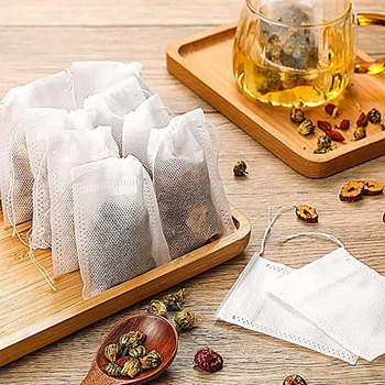  Чайный пакетик одноразовый пакетик для чая, мешочек для традиционной китайской медицины из кукурузного волокна, нетканый пакет, пакет для жареной медицины, пищевой фильтр-пакет