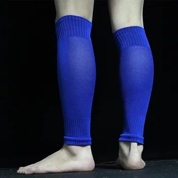  1 Пара дышащих носков без ступней, профессиональные футбольные щитки для голени, фиксированные гетры для защиты голени