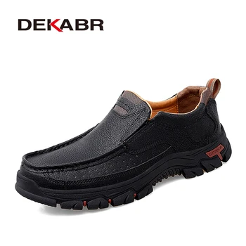  DEKABR/ Мужская повседневная обувь из воловьей кожи, обувь из натуральной кожи, мужская брендовая обувь ручной работы на нескользящей толстой подошве, модная мягкая обувь для шитья