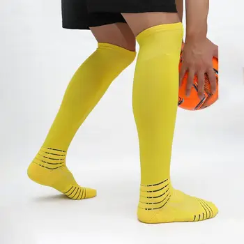  Нескользящие баскетбольные носки для взрослых, нескользящие футбольные высокие носки, теннисные спортивные носки, мужские велосипедные носки для верховой езды