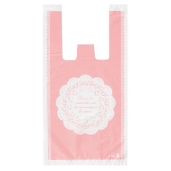  200 розовых кружевных футболок, пластиковый подарочный упаковочный пакет для покупок с ручкой