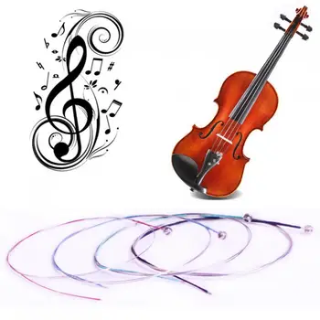  4 шт./лот Профессиональные прочные струны для скрипки из мельхиорового сплава
