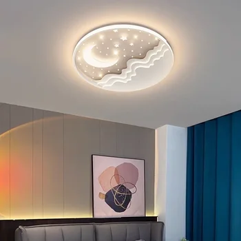  Потолочный светильник для детской комнаты с регулируемой яркостью современный минималистичный художественный креативный звездное небо луна солнце подарок для мальчика и девочки декоративная лампа LED