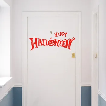  Наклейки на Хэллоуин Прихожая Гостиная Спальня Украшение Ванной Комнаты Наклейки На Стены Съемная Самоклеящаяся Бумажная Наклейка Helloween