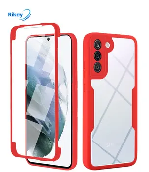  Встроенный чехол для телефона Rikey для Samsung S23ultra Shell A73 5G 360, защитный чехол из ТПУ с полной оберткой