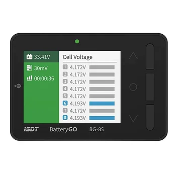  ISDT BattGO BG-8S Измеритель Заряда Батареи ЖК-Дисплей Цифровая Проверка Емкости Батареи Балансировщик Батареи Тестер Заряда Батареи для LiPo /Life