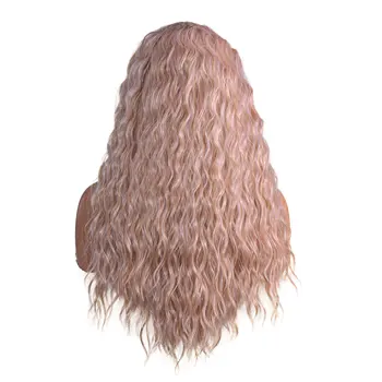 Женский длинный волнистый парик, хит продаж, 28-дюймовый натуральный повседневный парик с завитками по центру